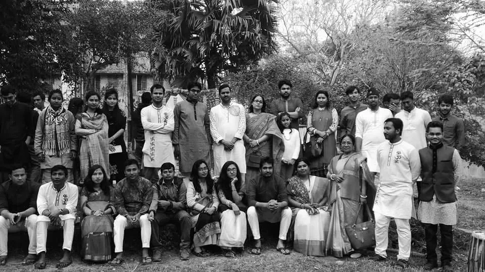 Group photo in the garden